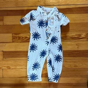 Toddler lightweight linen ish Romper